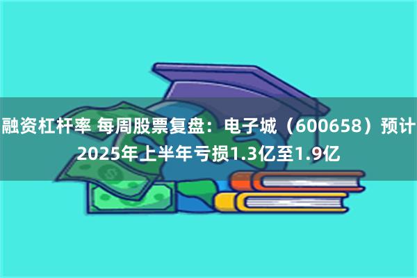 融资杠杆率 每周股票复盘：电子城（600658）预计2025年上半年亏损1.3亿至1.9亿