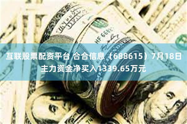 互联股票配资平台 合合信息（688615）7月18日主力资金净买入1339.65万元