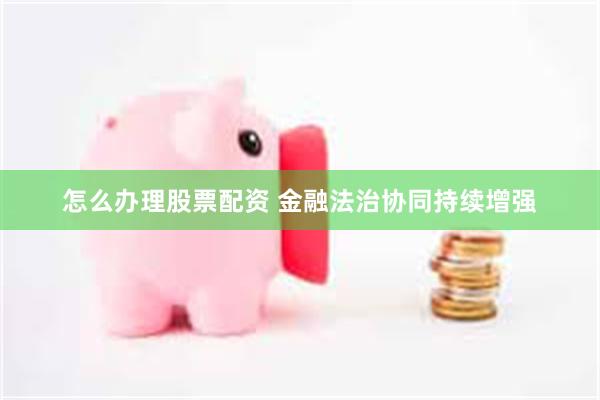 怎么办理股票配资 金融法治协同持续增强