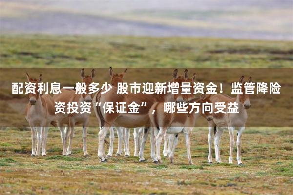 配资利息一般多少 股市迎新增量资金！监管降险资投资“保证金”，哪些方向受益