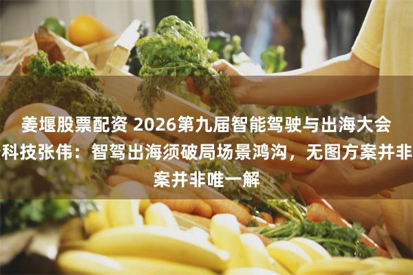 姜堰股票配资 2026第九届智能驾驶与出海大会｜知行科技张伟：智驾出海须破局场景鸿沟，无图方案并非唯一解